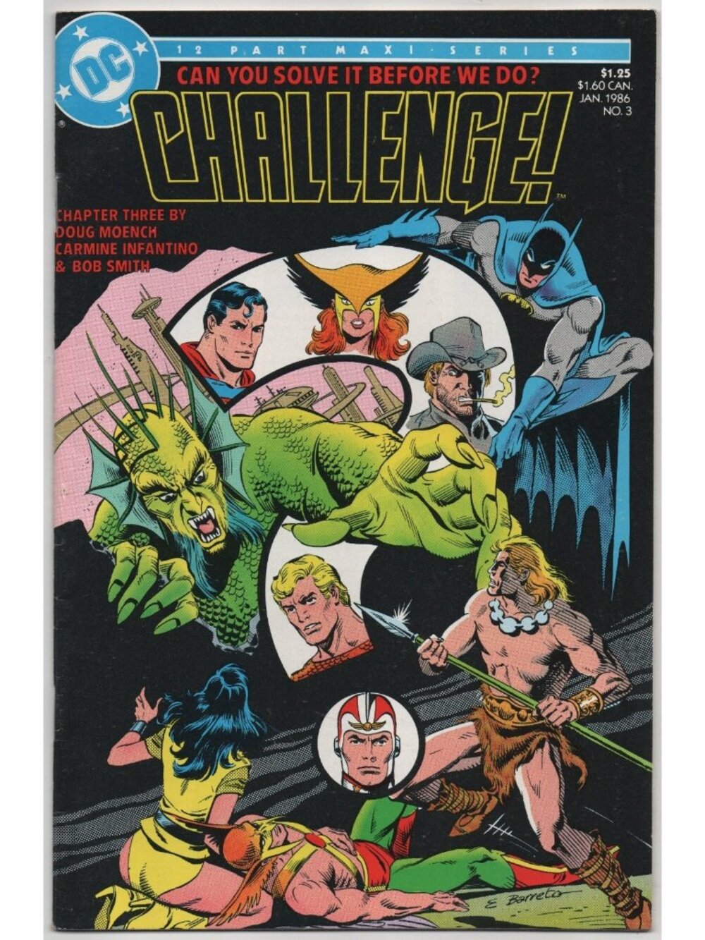 DC Challenge 3 DC Comics 1986 FN+ 6.5 Batman Superman Aquaman
